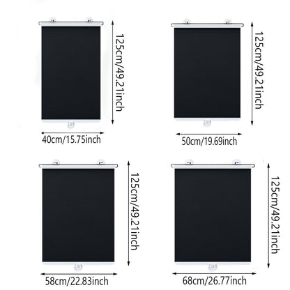 Retractable Car Window Sun Shade side angle view