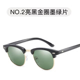 Retro square sunglasses unisex pair shown on neutral background