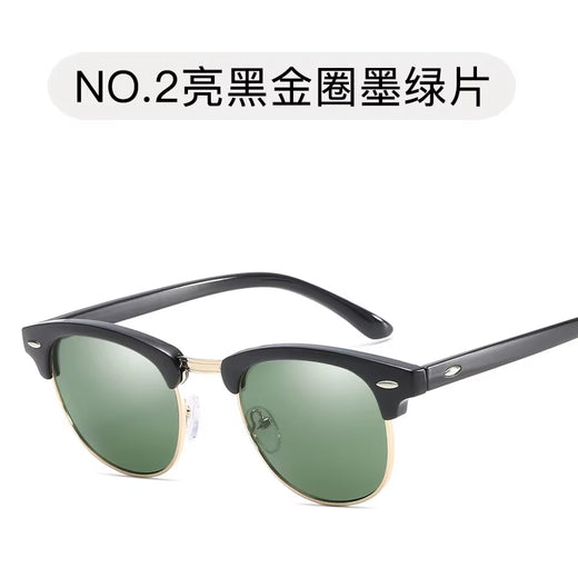 Retro square sunglasses unisex pair shown on neutral background