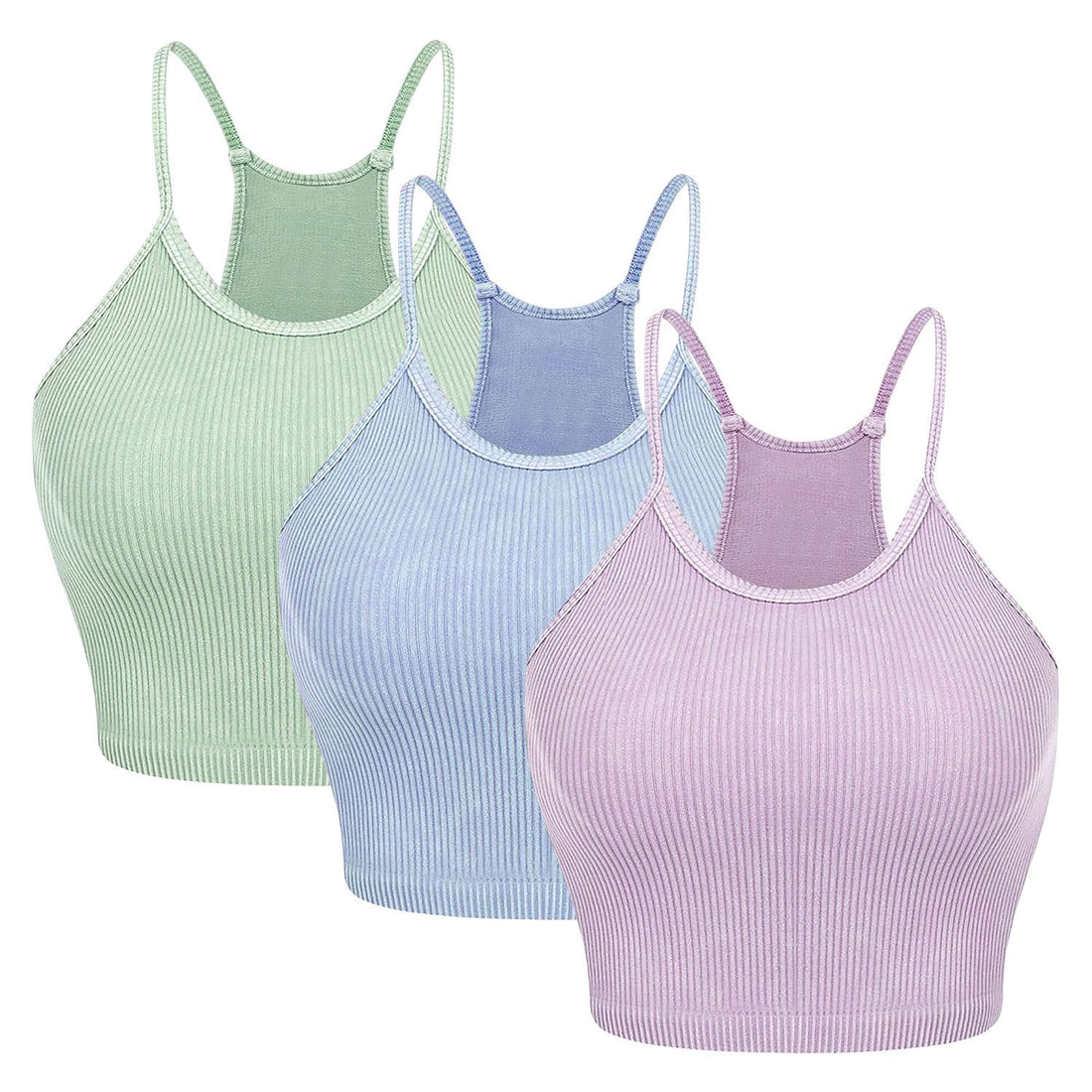 Ribbed Knit Crop Tank Set11