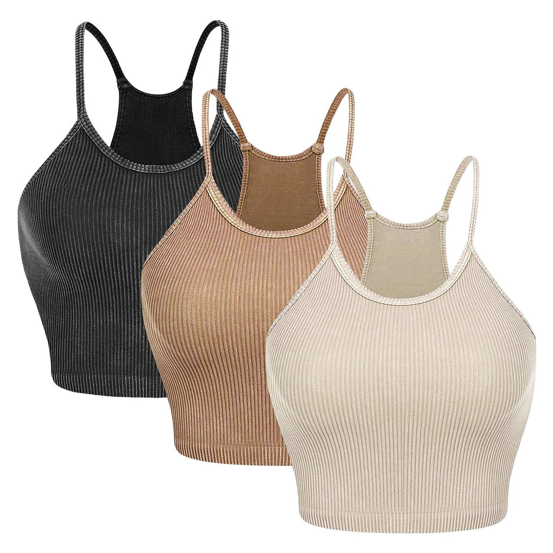 Ribbed Knit Crop Tank Set13