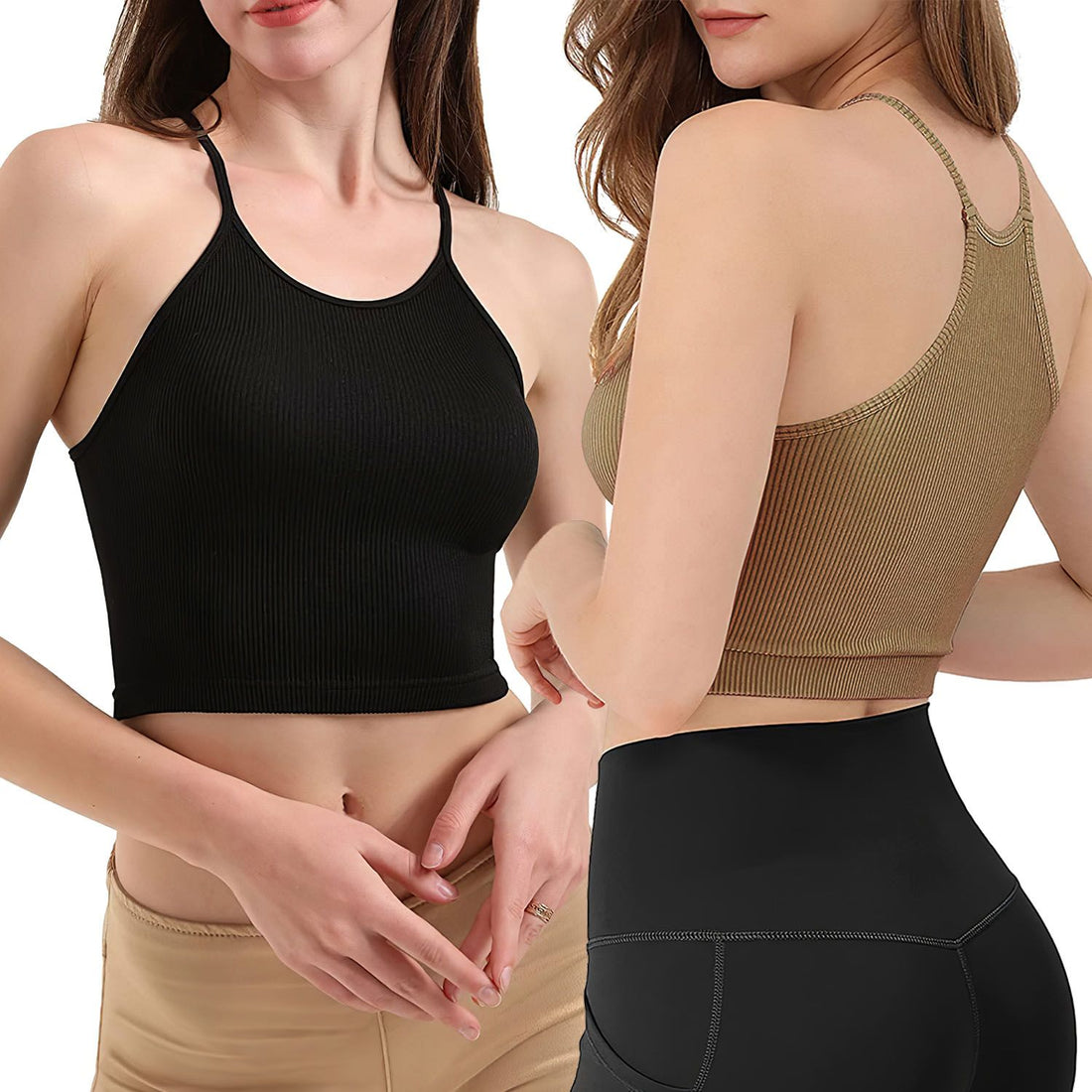 Ribbed Knit Crop Tank Set14