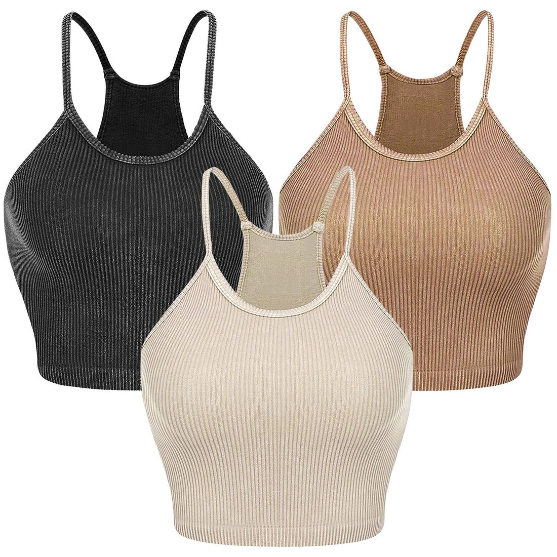 Ribbed Knit Crop Tank Set15