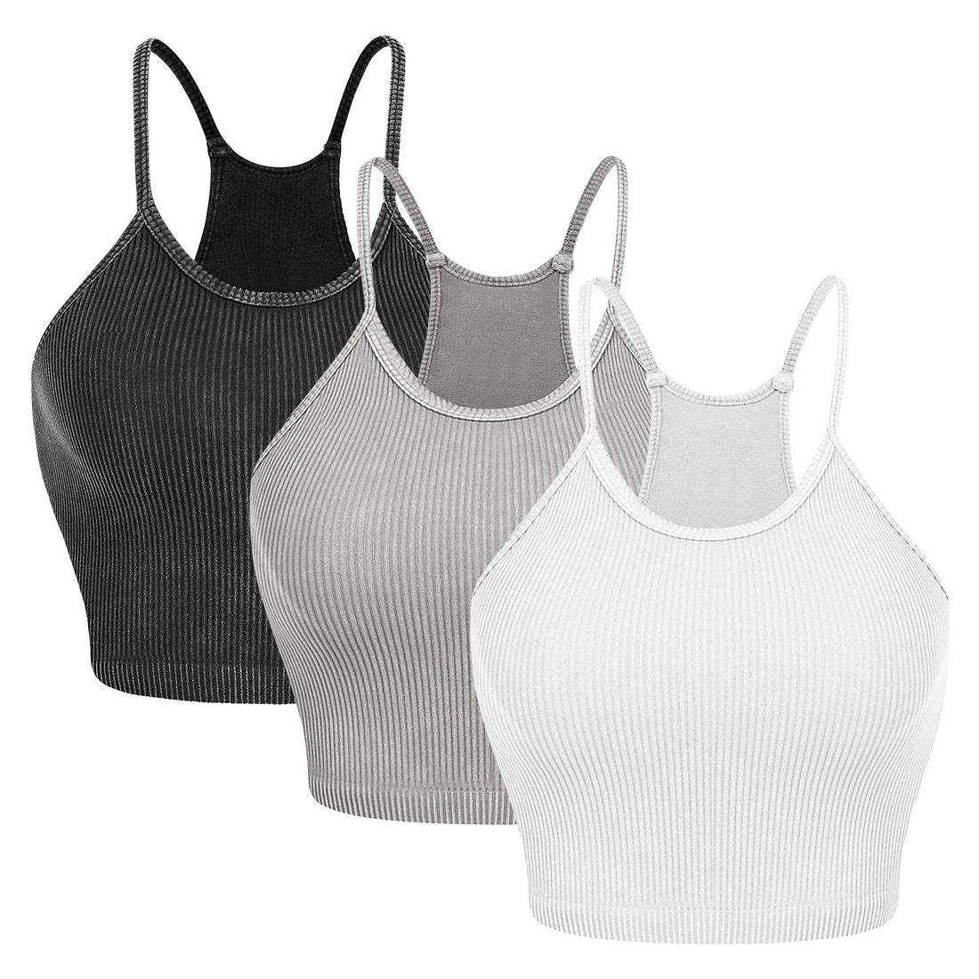 Ribbed Knit Crop Tank Set17