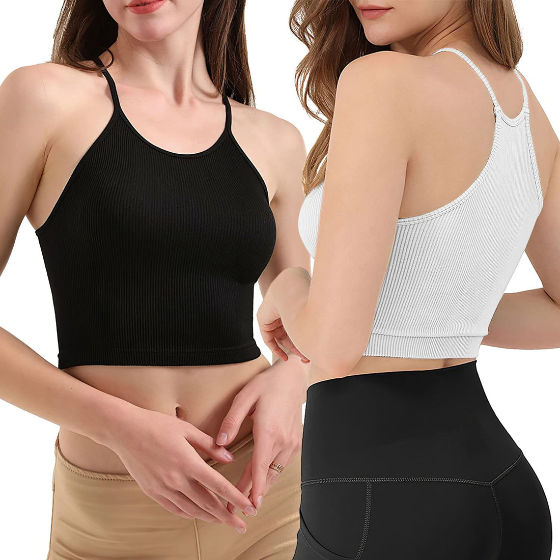 Ribbed Knit Crop Tank Set18