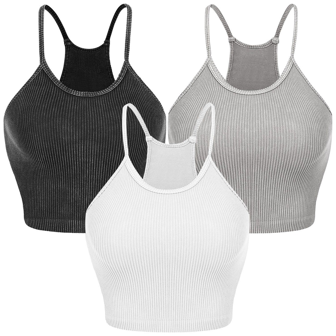 Ribbed Knit Crop Tank Set19