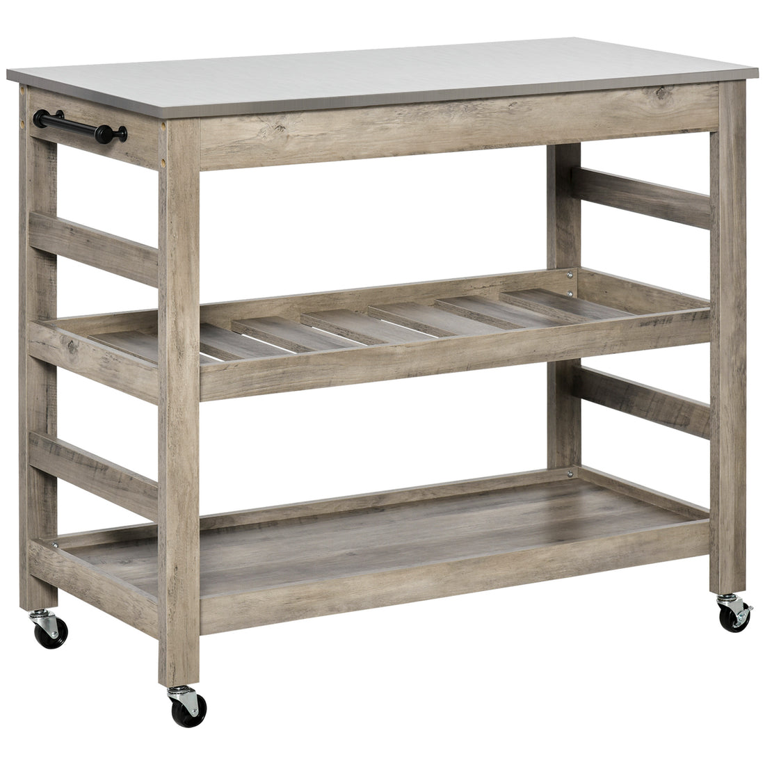 Stainless steel kitchen cart dimensions 1135 by 555 mm
