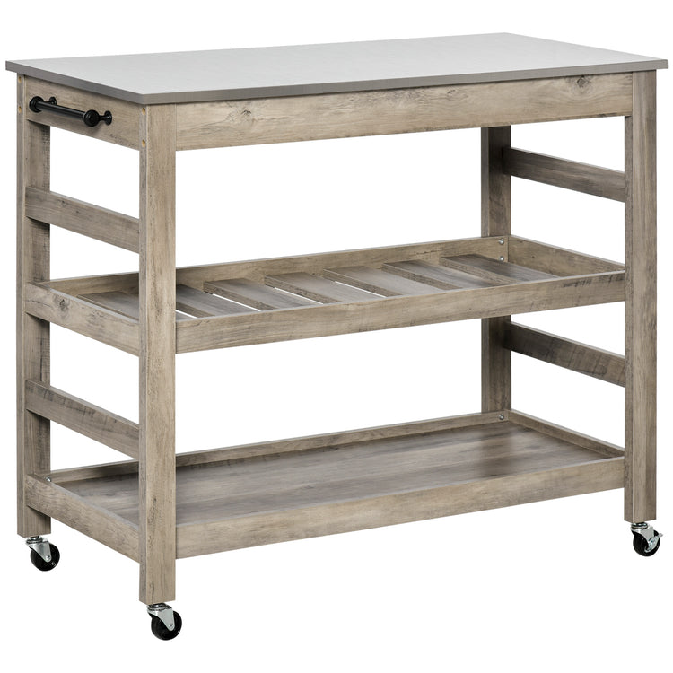 Stainless steel kitchen cart dimensions 1135 by 555 mm