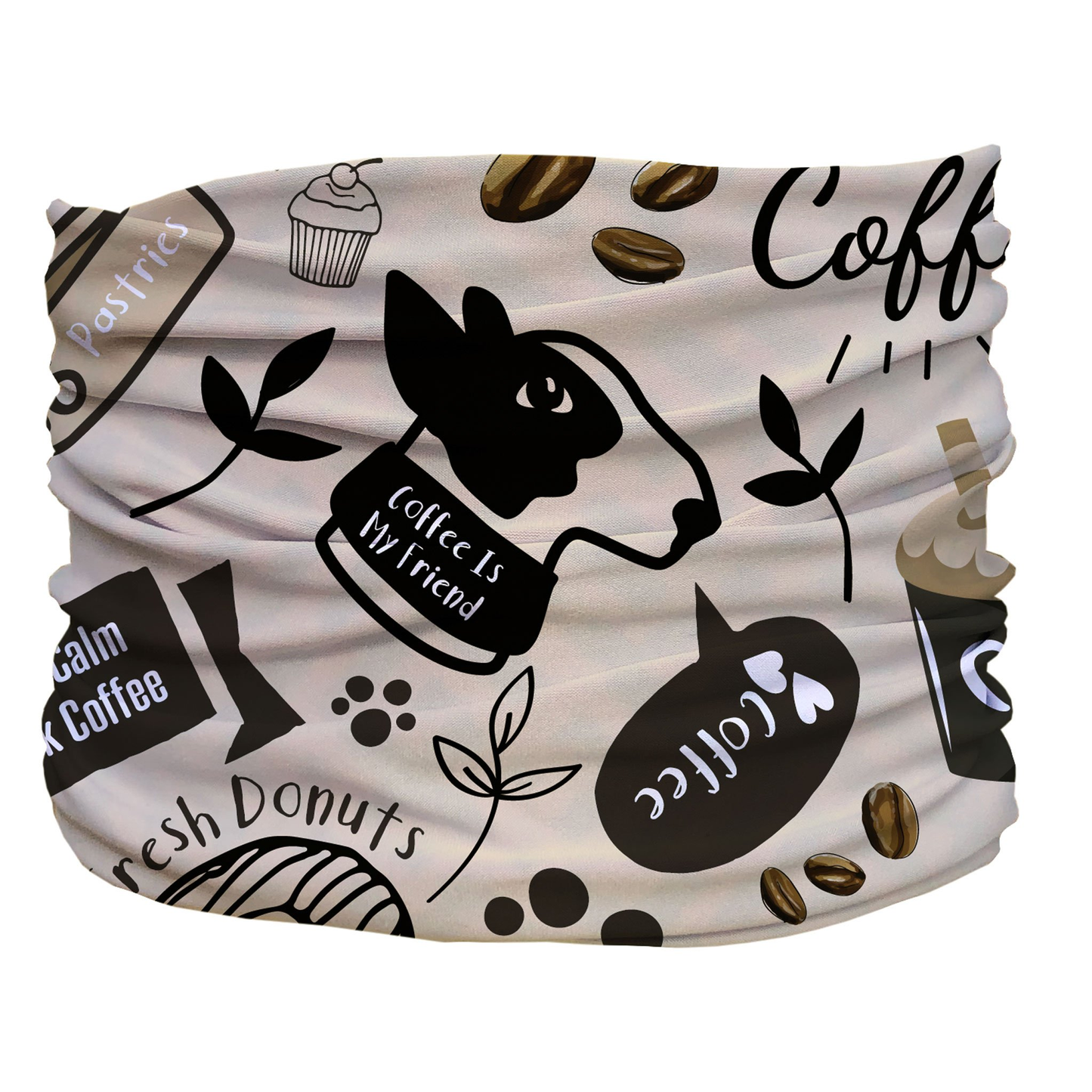 Caffeinated Canine Pup Scruff Dog Neckwear