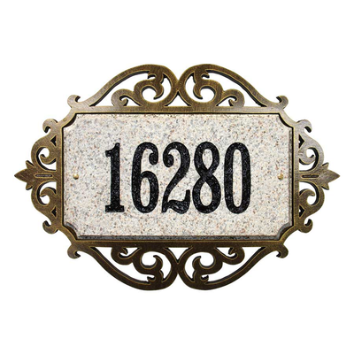 Scroll Frame for Executive Cut Corner Plaques, Bronze & Iron
