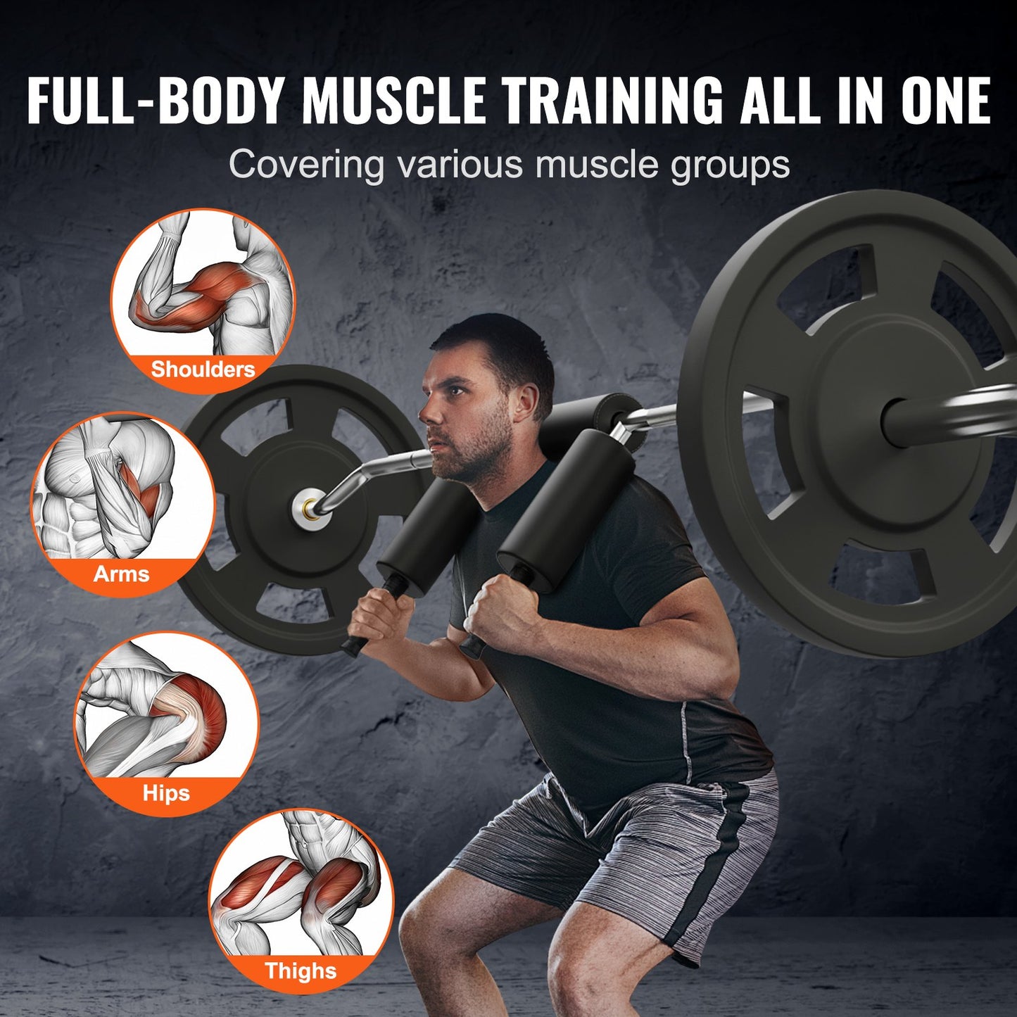 Safety Squat Bar 700LBS Shoulder Pad Bar1