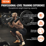 Safety squat bar full length view