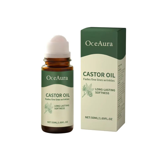 PureGlow organic castor oil roll-on bottle
