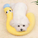 ScratchGuard cat protector mat in yellow on sofa