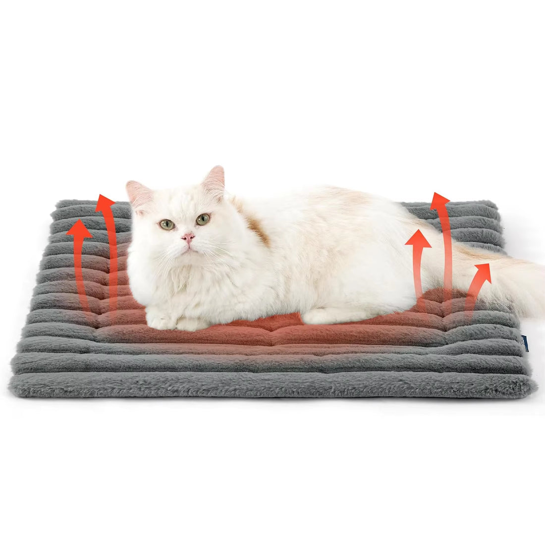 Cat warming pad with non-slip backing detail