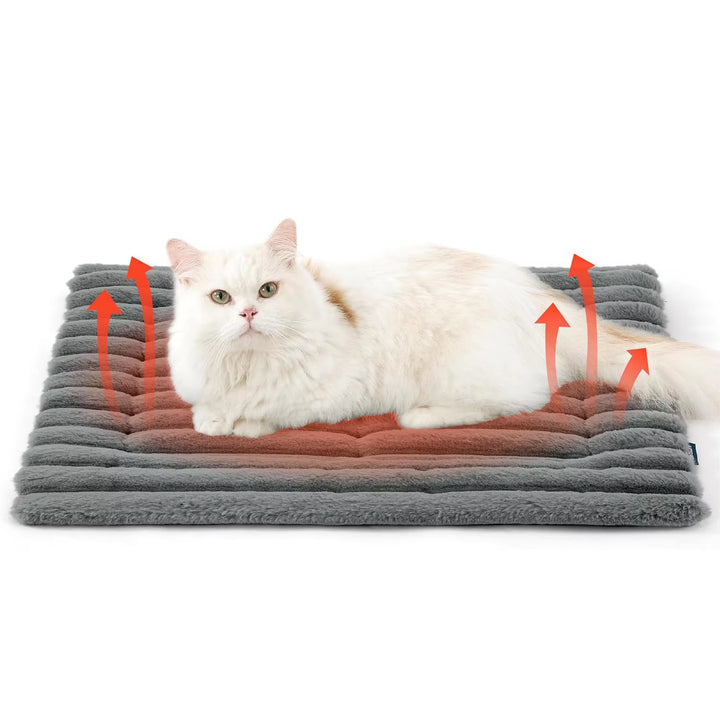 Cat warming pad with non-slip backing detail