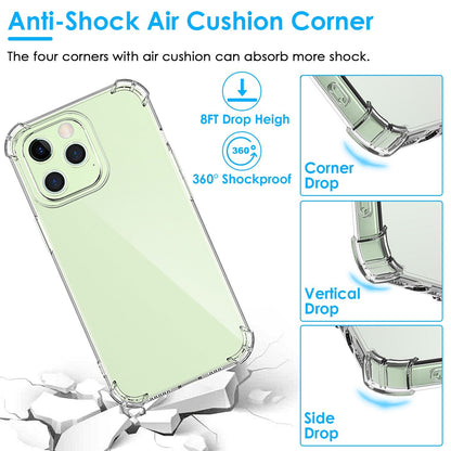 Crystal back of the shockproof clear iPhone case