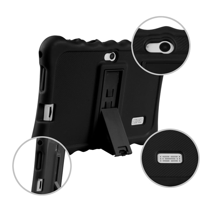 Side profile of the tablet case with kickstand