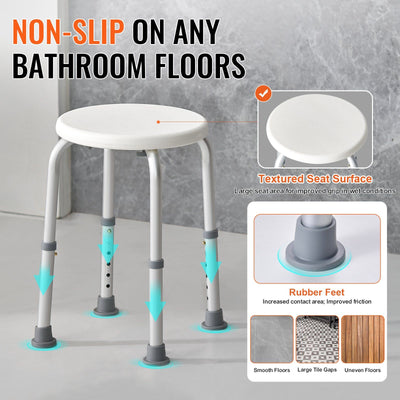 Shower Chair for Elderly 300 lbs Capacity