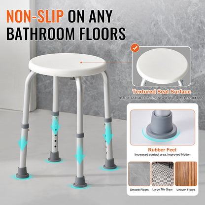 Shower Chair for Elderly 300 lbs Capacity