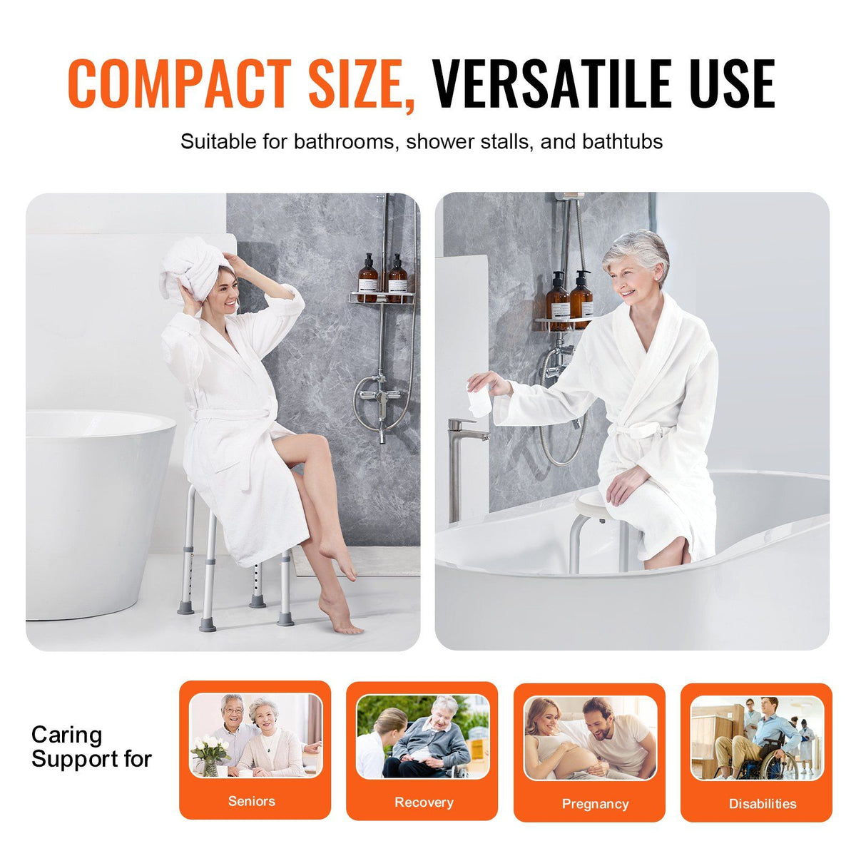 Shower Chair for Elderly 300 lbs Capacity3