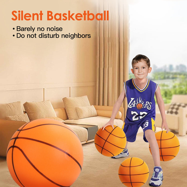 Silent foam basketball for indoor low-noise training