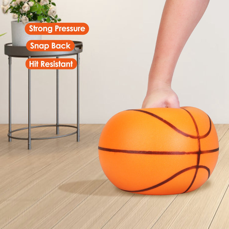 Foam basketball dribble training indoor view