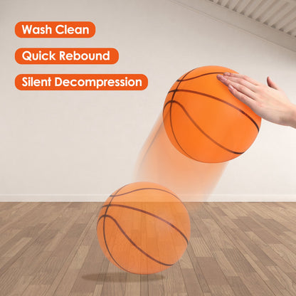Silent foam basketball texture and grip surface
