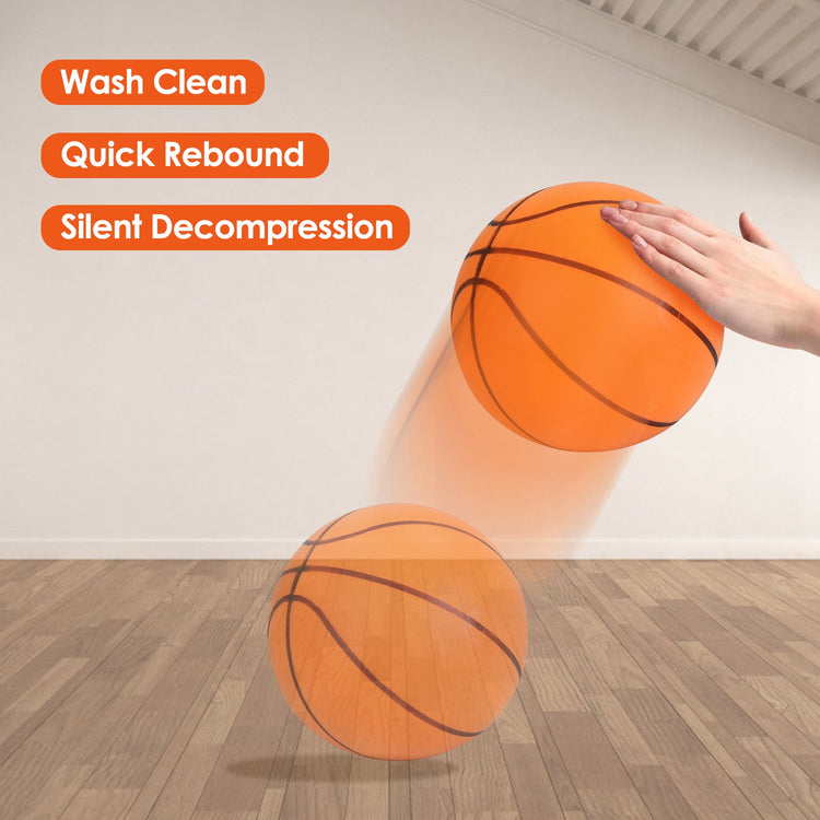 Silent foam basketball texture and grip surface