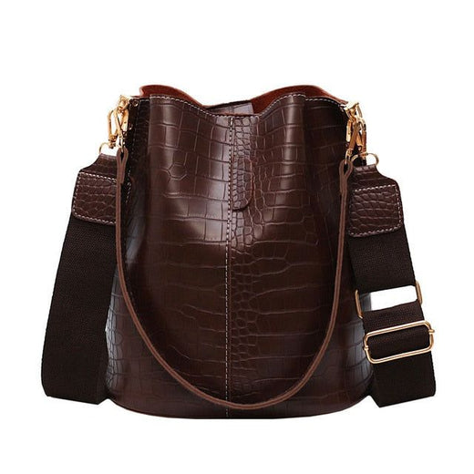 Bucket handbag interior compartment detail