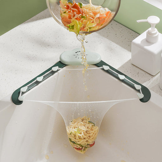 Sink drain strainer with replacement mesh bundle