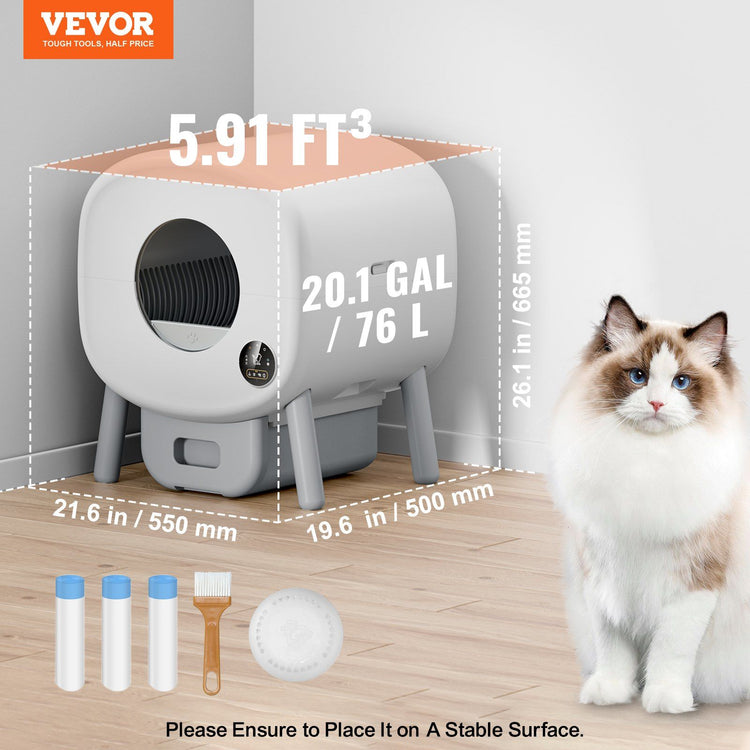 Smart automatic cat litter box additional view