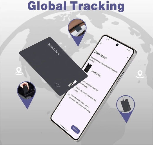 Smart wallet tracker card slim Bluetooth tag