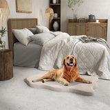 Soft memory foam pet bed, full view