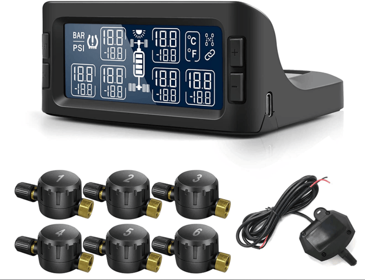 Solar TPMS 6-Wheel Tire Monitor main product view