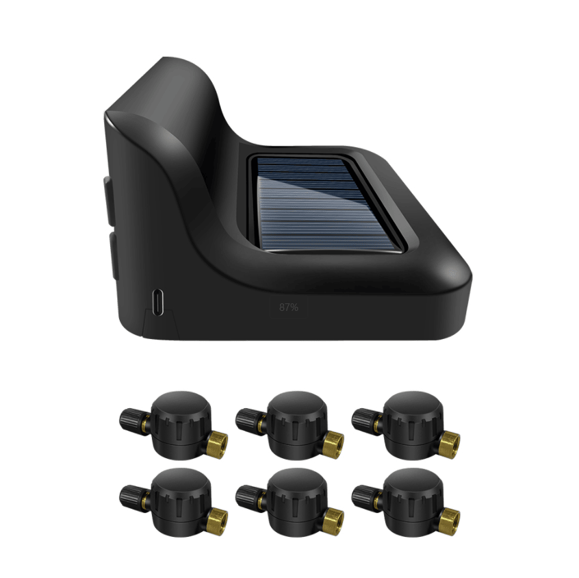 Solar TPMS 6-Wheel Tire Monitor front view