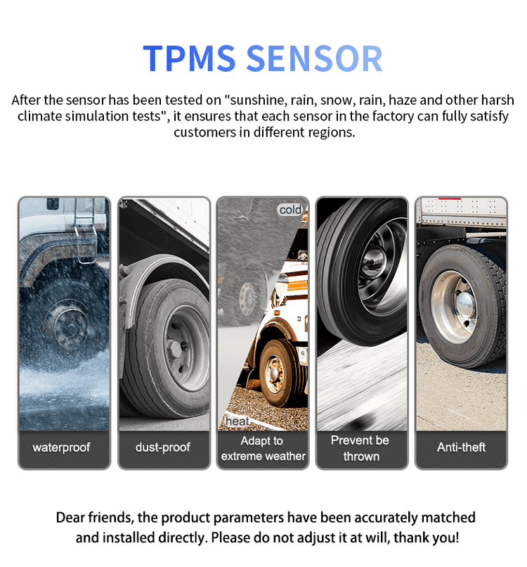 Solar TPMS 6-Wheel Tire Monitor accessory detail