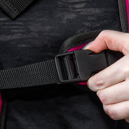 Weighted vest back panel with even weight distribution