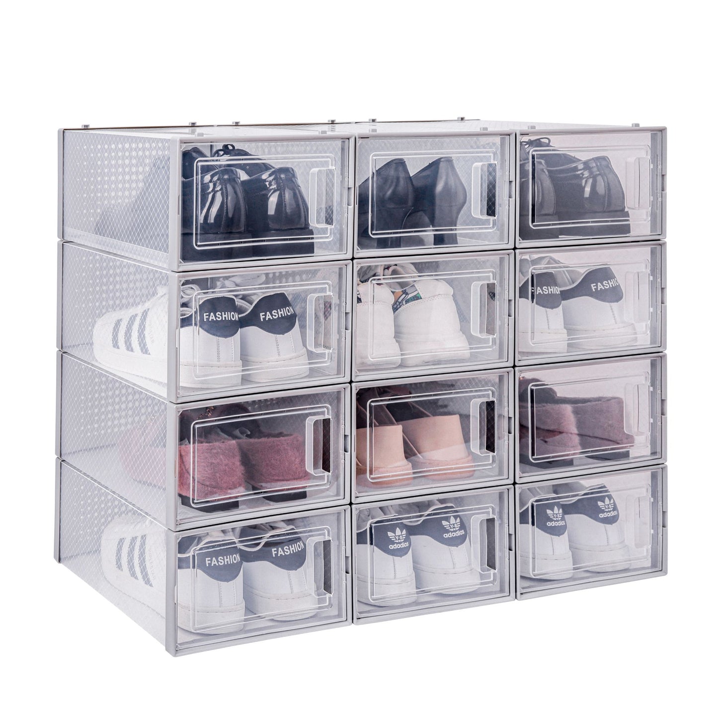 Stackable Clear Plastic Shoe Boxes1