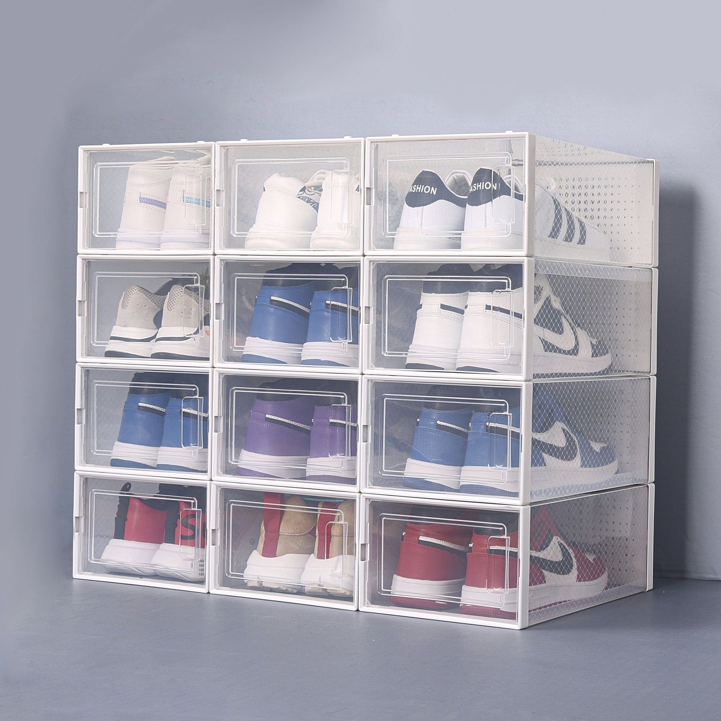 Stackable Clear Plastic Shoe Boxes12