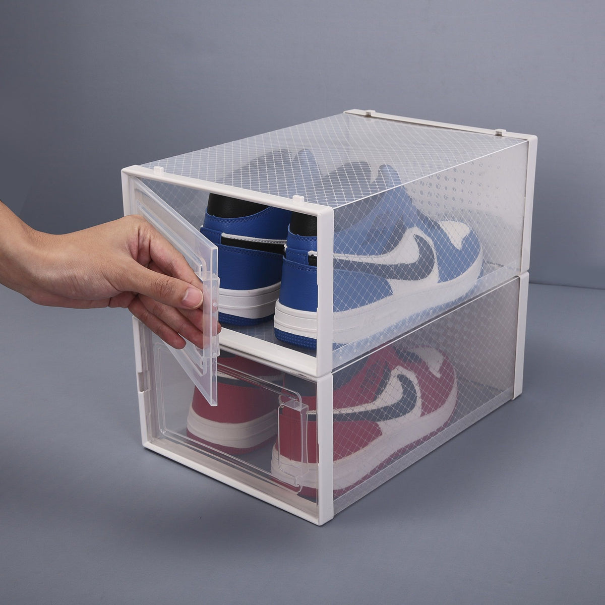 Stackable Clear Plastic Shoe Boxes13