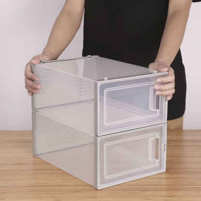 Stackable Clear Plastic Shoe Boxes5