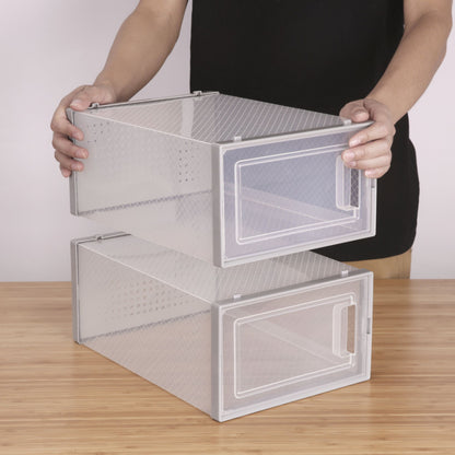 Stackable Clear Plastic Shoe Boxes6