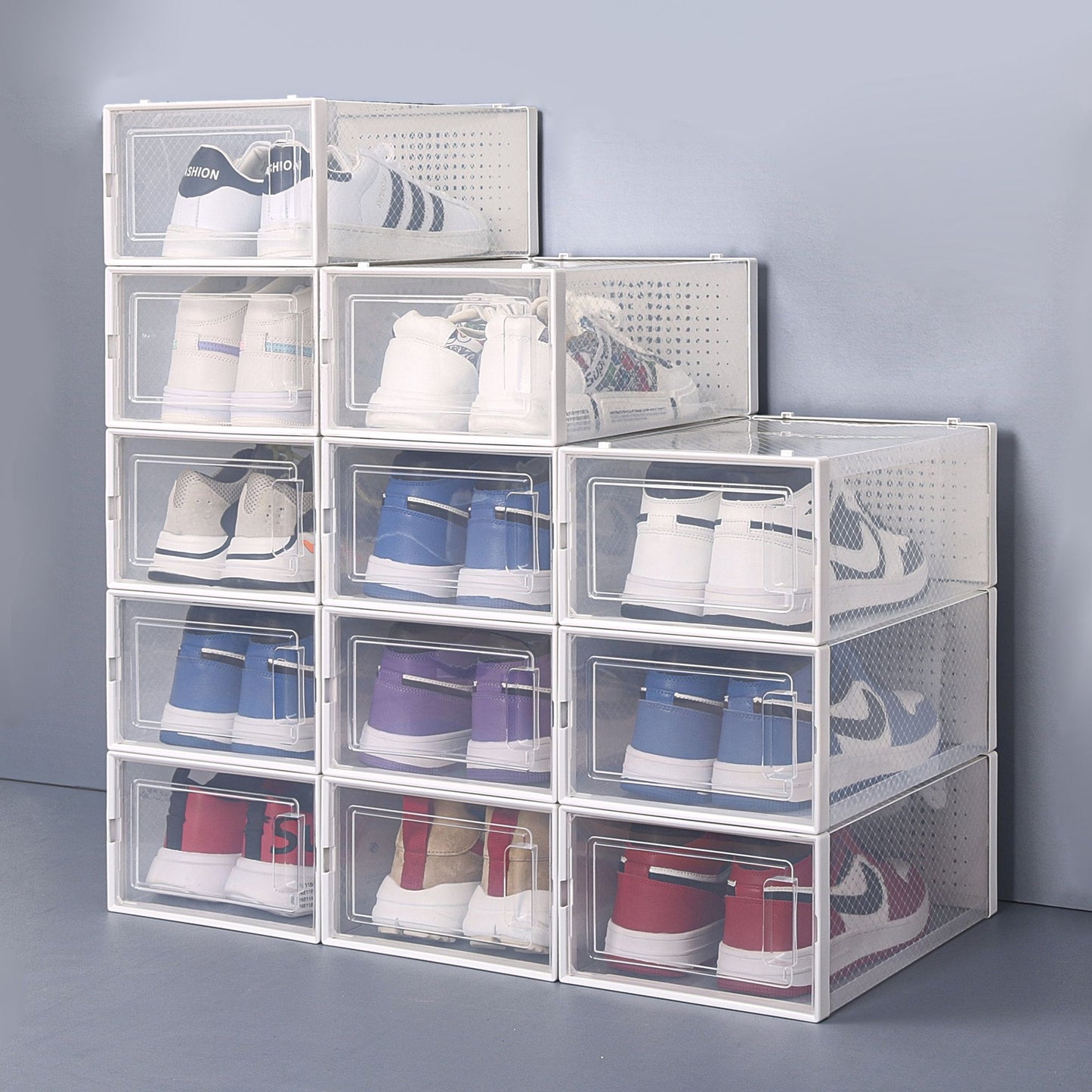 Stackable Clear Plastic Shoe Boxes9
