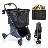 Strolee shopping trolley folded flat for storage