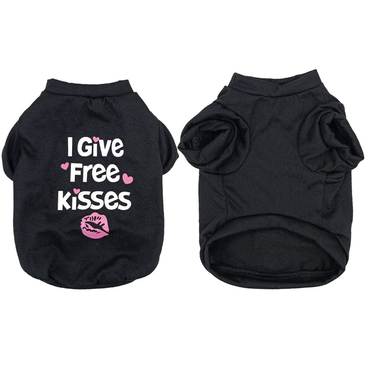 Cotton pet tank top on a kitten