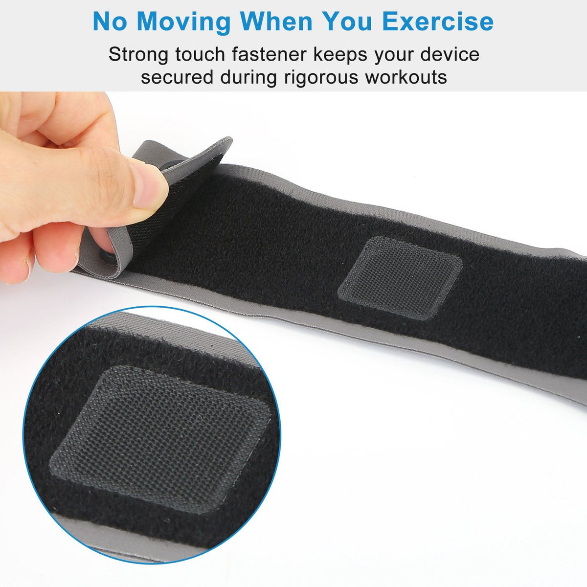 Sweat-resistant armband worn over a sports sleeve