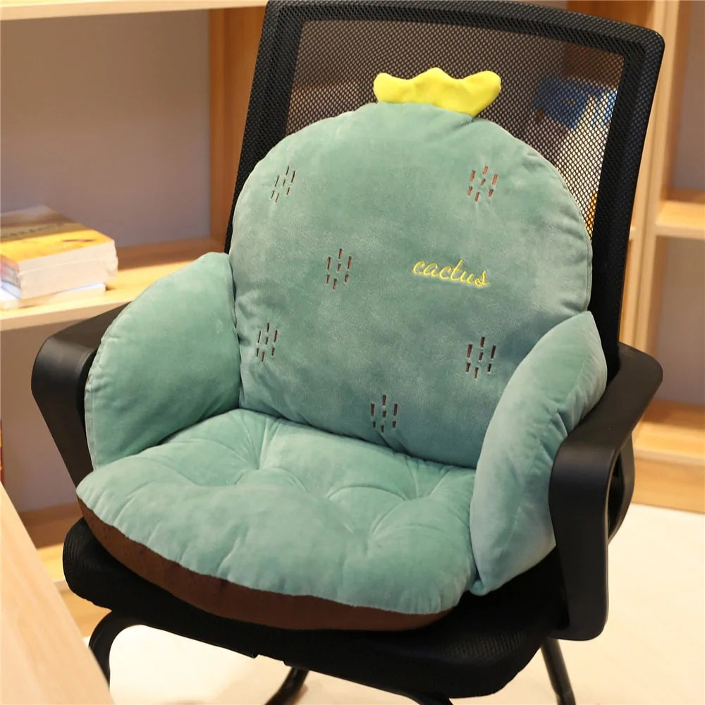 Cushion packaging showing its ergonomic design diagram