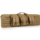 Range bag main zipper close-up showing lockable pull tab
