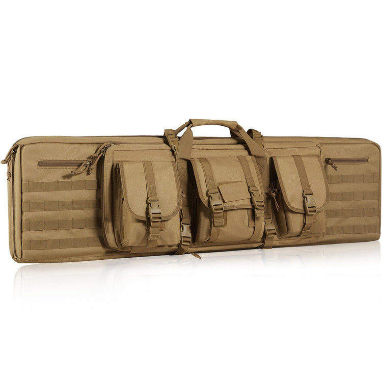 Range bag main zipper close-up showing lockable pull tab